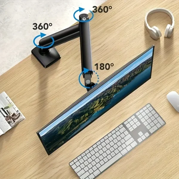 Single Monitor Stand with Pneumatic Arm