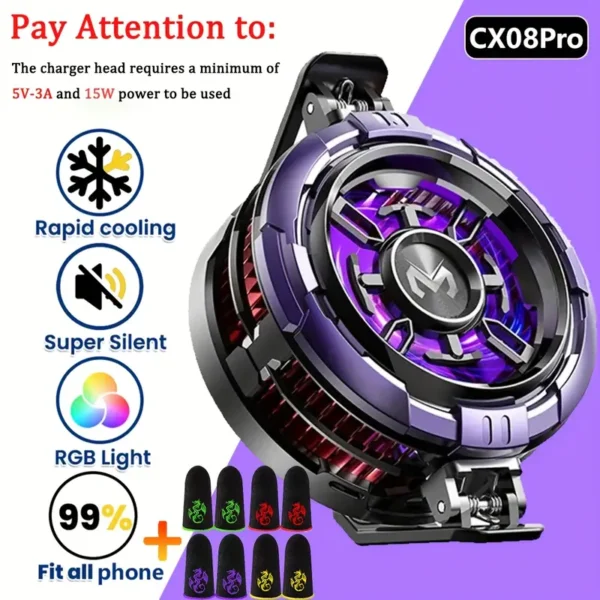 MEMO Magnetic Phone Cooling Fan Case