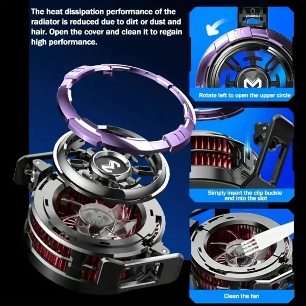 MEMO Magnetic Phone Cooling Fan Case